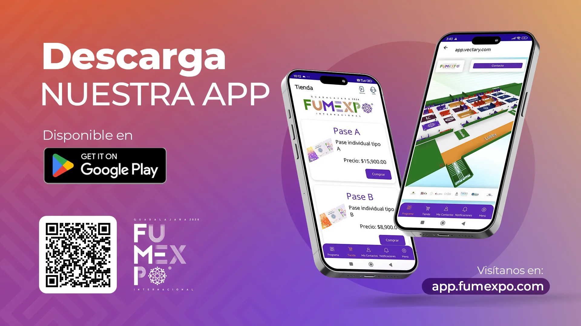 Descarga la app de FUMEXPO